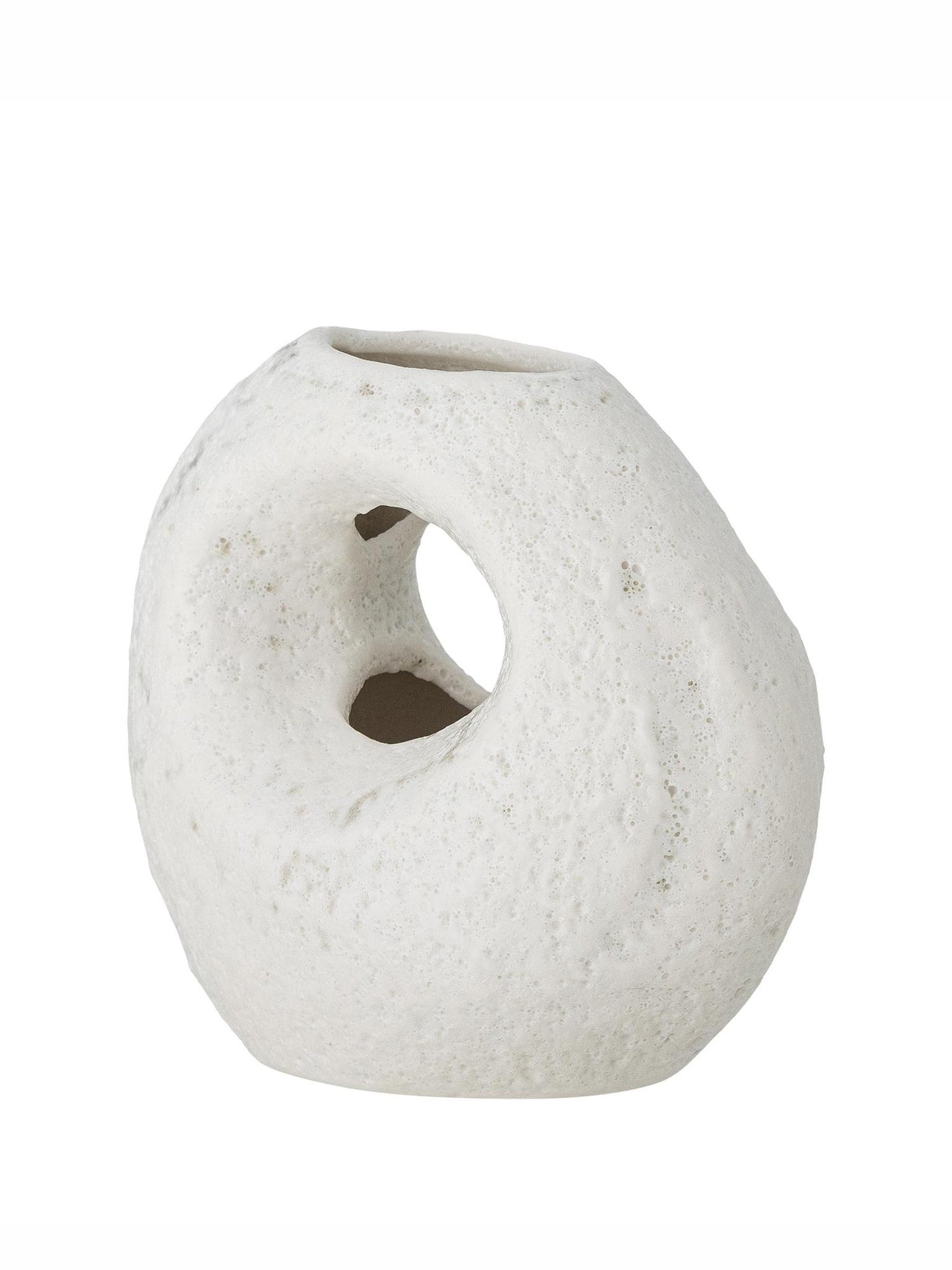 Caia Vase - White - Stoneware - 2 Sizes Available