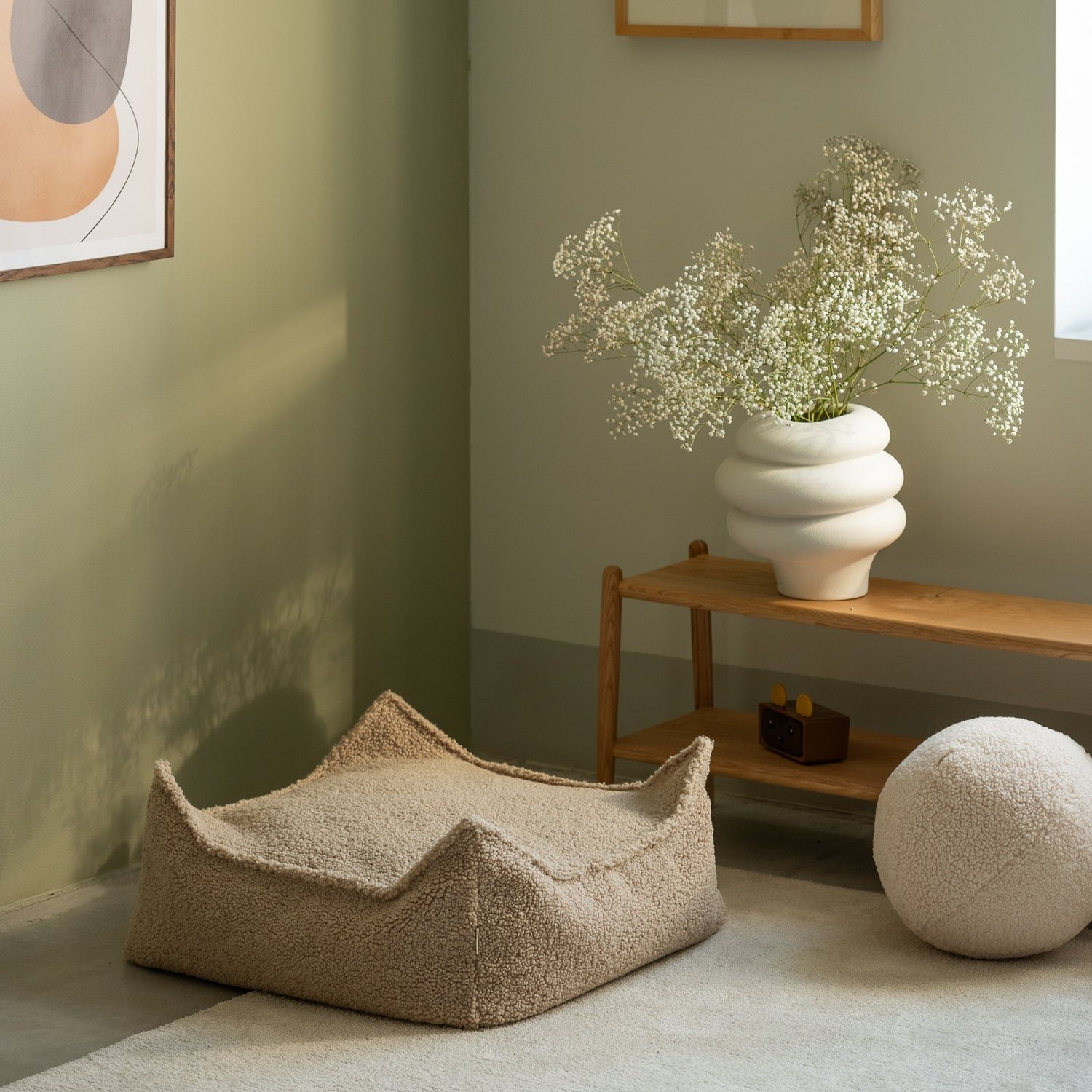 Teddy Beanbag Ottoman - 5 Colour Options Available