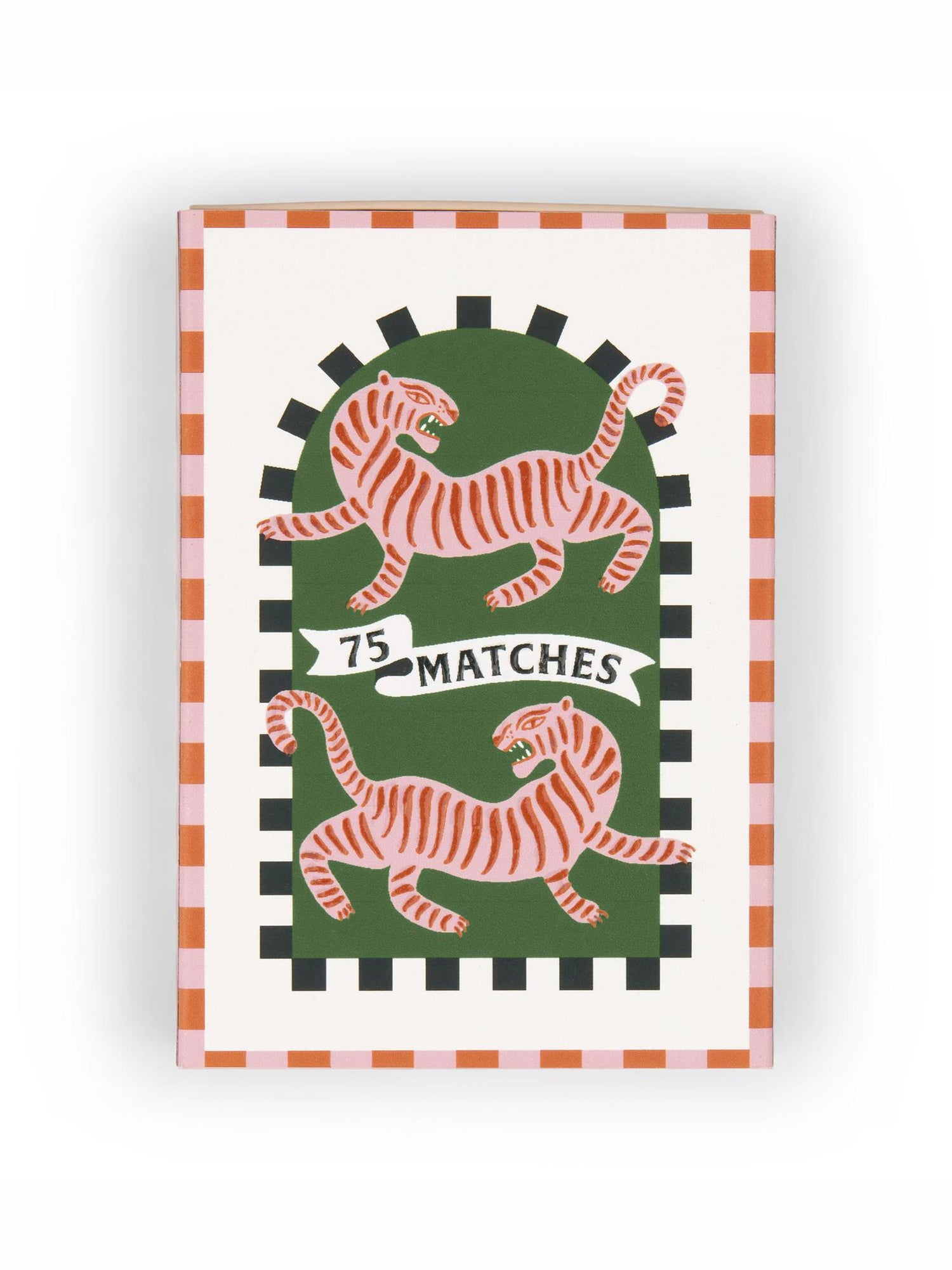 Adopo Boxed Matches &quot;Tiger&quot; Black - 75 matches (9.6 CM)