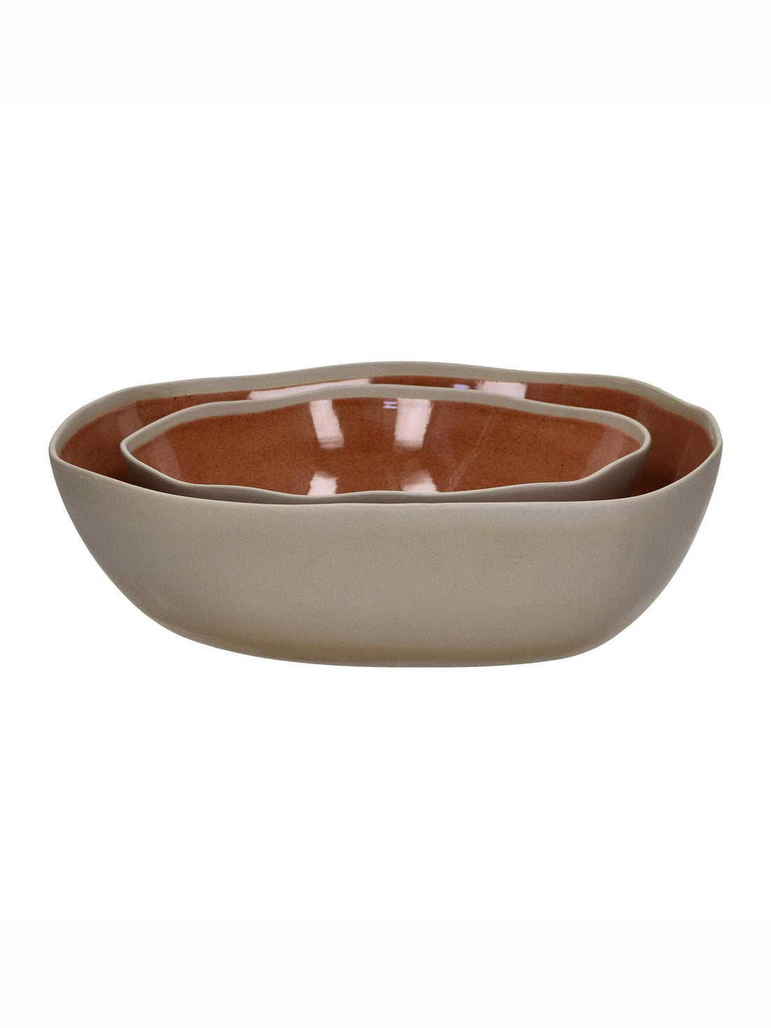 Primeval Porcelain Pasta Bowl - Terracotta