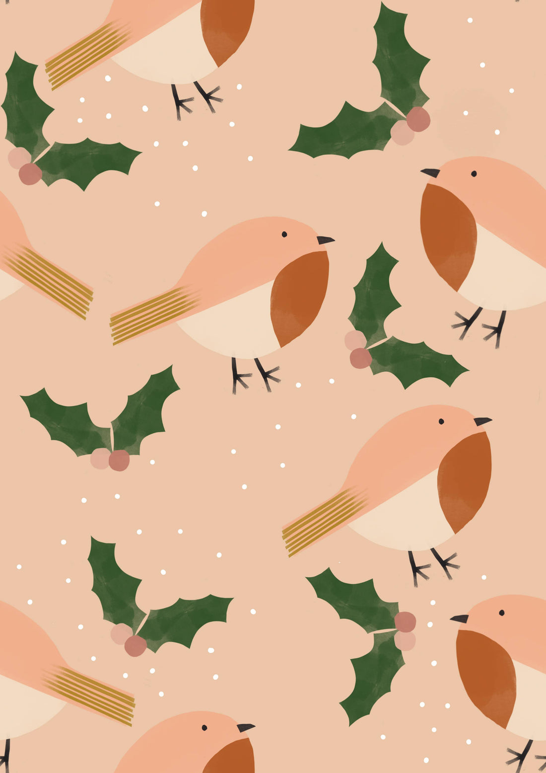 Robin Christmas Gift Wrap