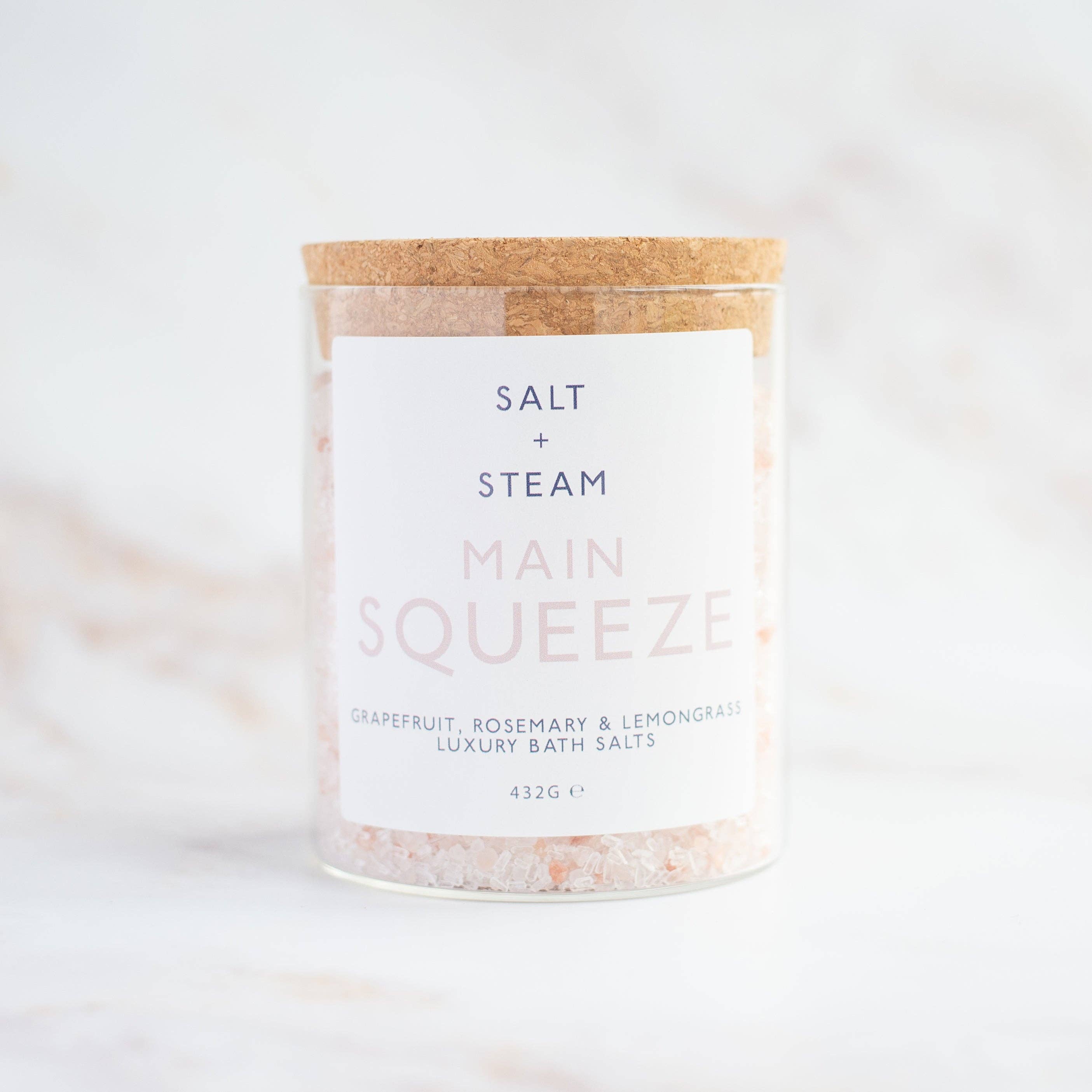 Main Squeeze - Grapefruit &amp; Rosemary Bath Salts 80g &amp; 432g