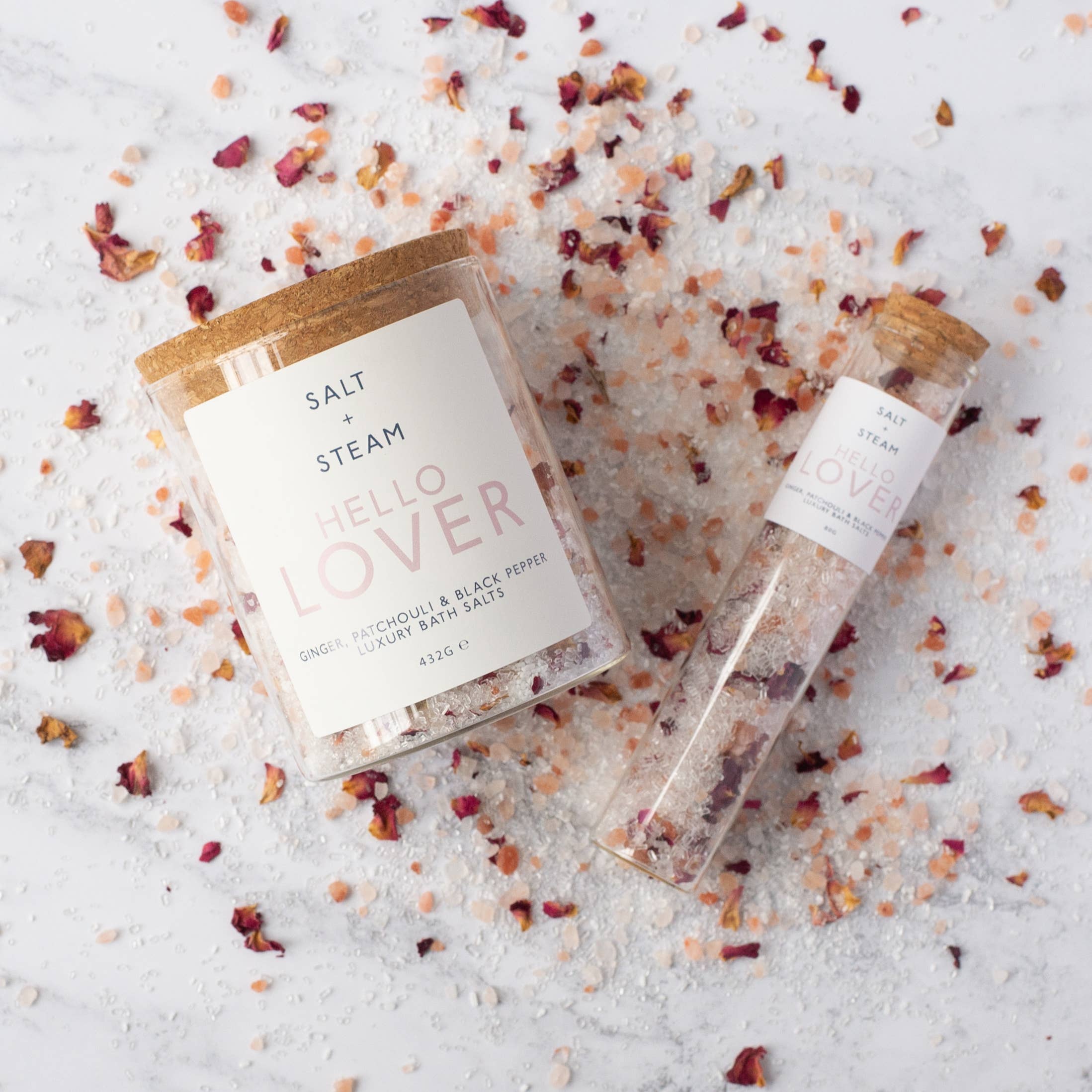 Hello Lover - Ginger &amp; Patchouli Bath Salts 80g &amp; 432g