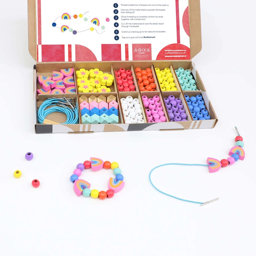 Rainbow &amp; Flower Bracelet Making Kit