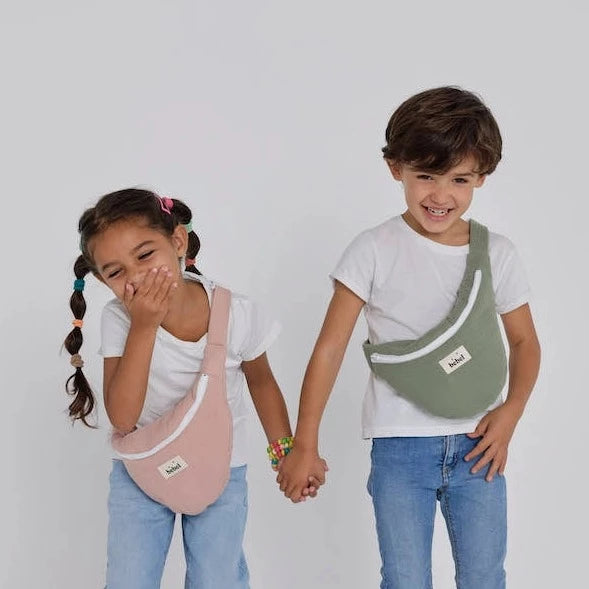 Bebel Banana Kids Cross Body Adjustable Bag - Old Rose