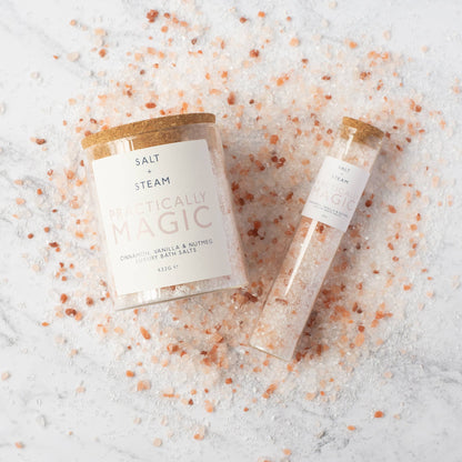 Practically Magic - Cinnamon &amp; Vanilla Bath Salts 80g &amp; 432g