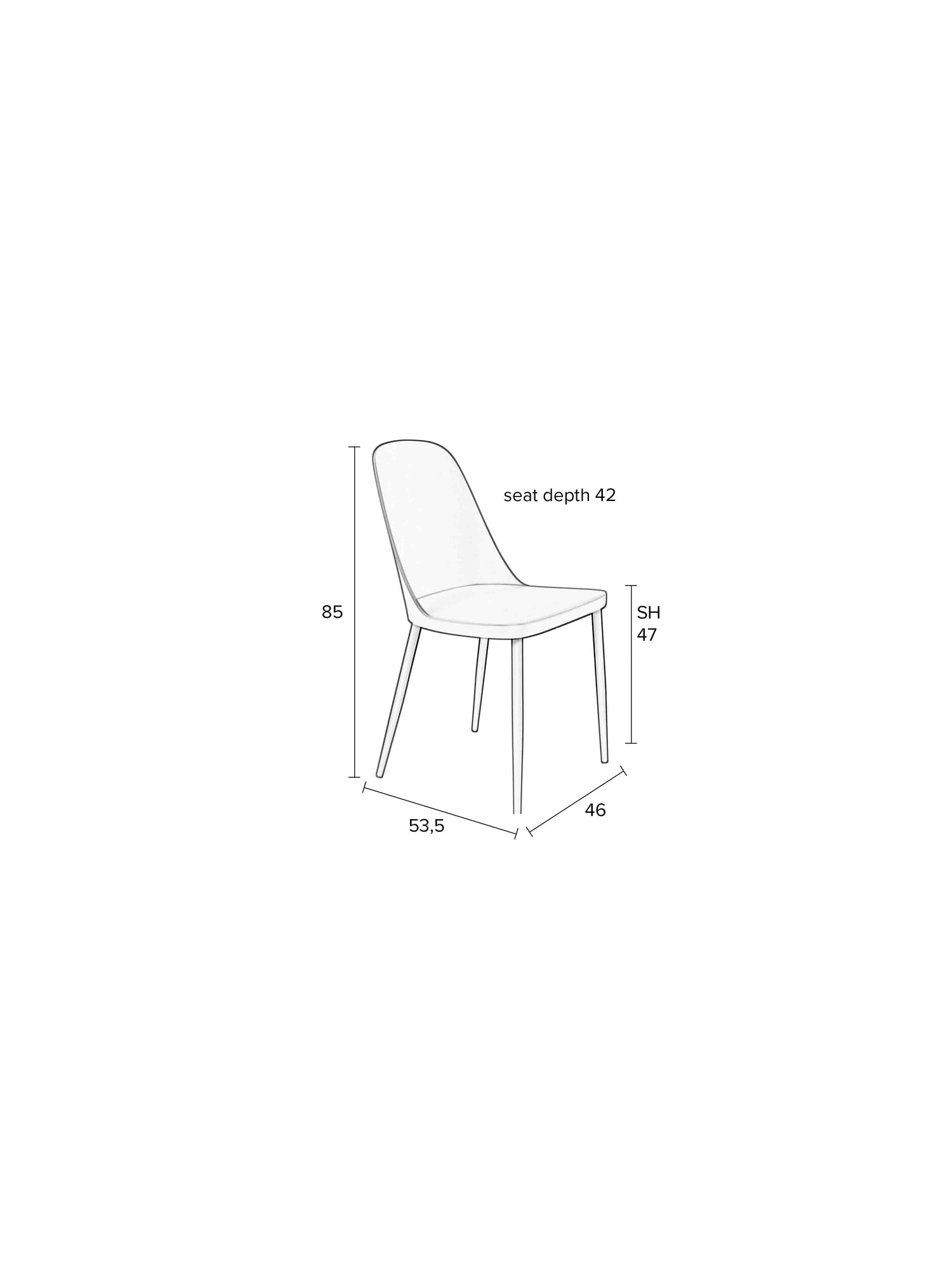 Posy Dining Chair (set of 2) - 4 Colour options