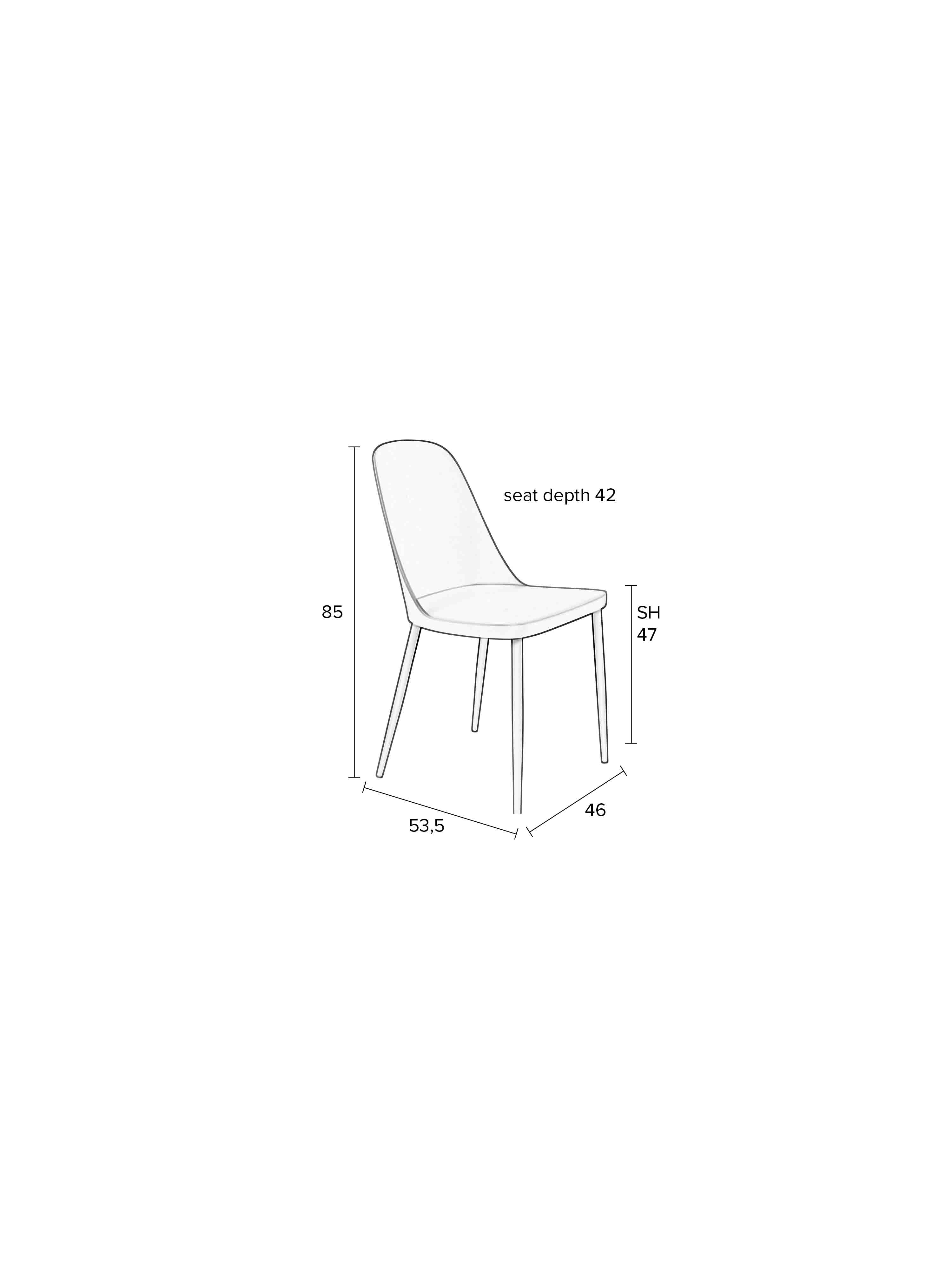 Posy Dining Chair (set of 2) - 4 Colour options