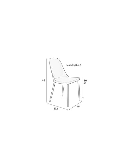 Posy Dining Chair (set of 2) - 4 Colour options