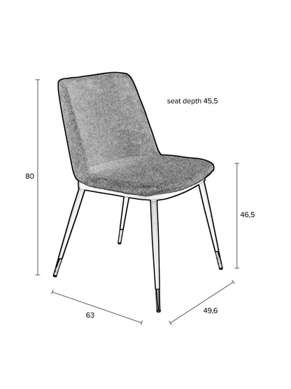 Lionel Dark Green Dining Chair