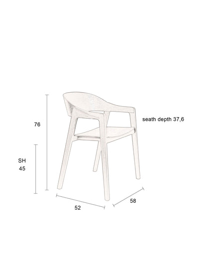 Westlake Beech Wood Arm/Dining Chair - 2 Colours Available