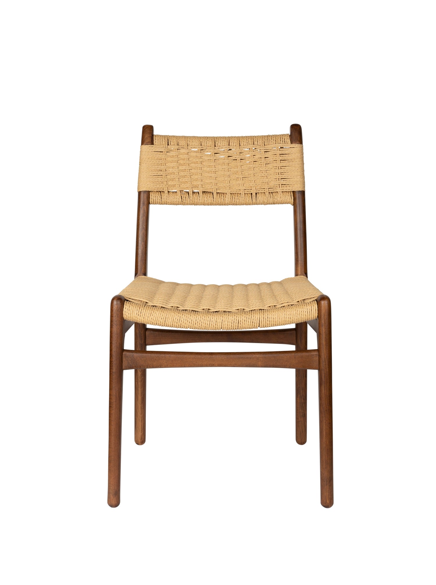 Cecile Beechwood &amp; Woven Rope Chair