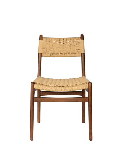 Cecile Beechwood &amp; Woven Rope Chair