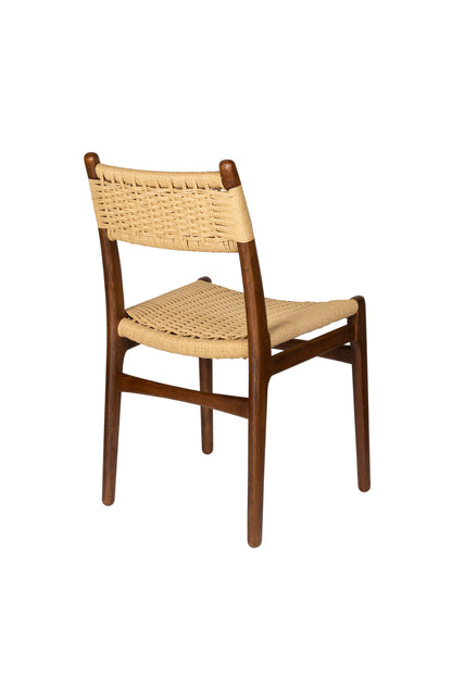 Cecile Beechwood &amp; Woven Rope Chair