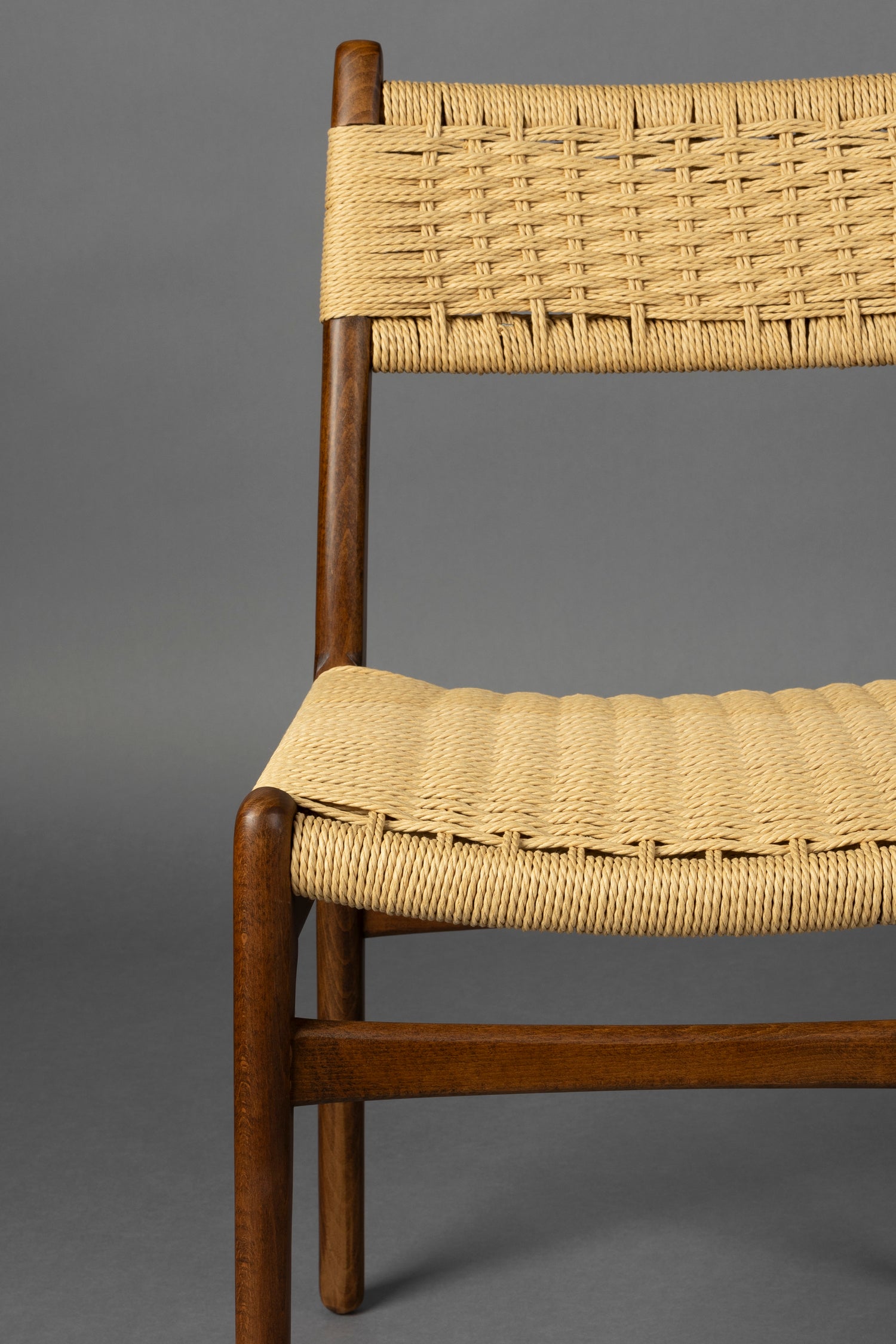 Cecile Beechwood &amp; Woven Rope Chair