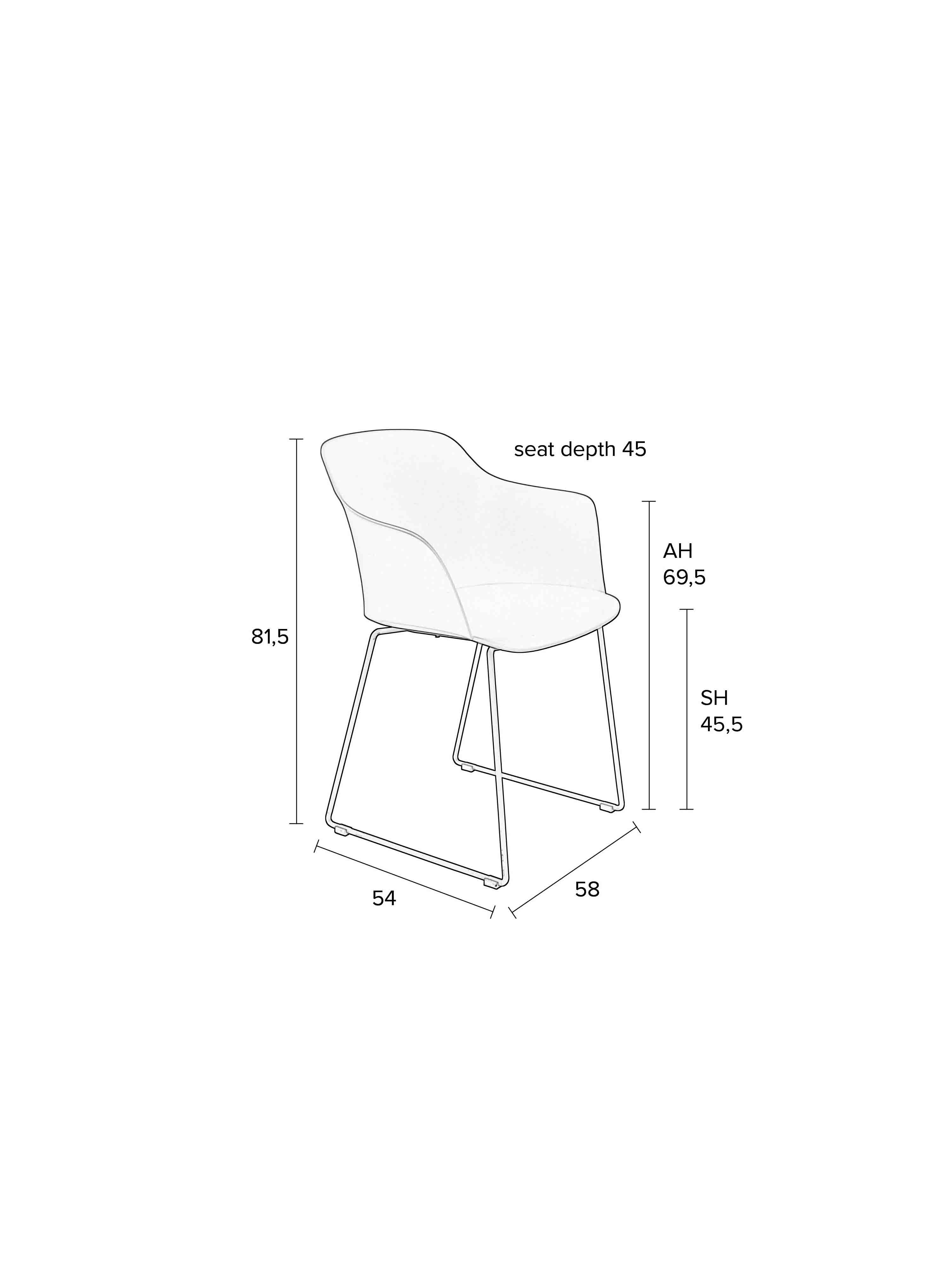 Twisted Dining Chair (set of 2) - 4 Colour options