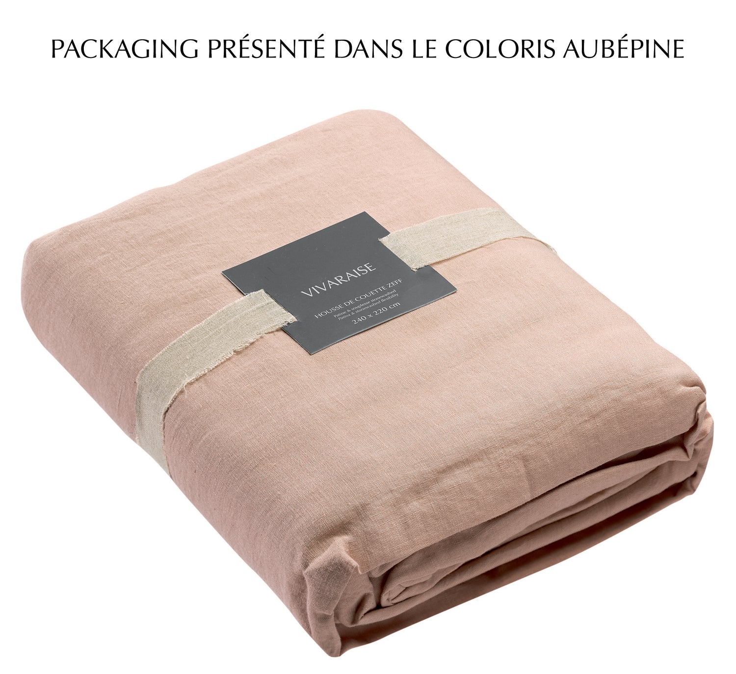 Zeff Stonewashed Linen King Size Duvet Cover - Aubepine