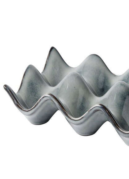 Nordic Sea Stoneware Egg Tray