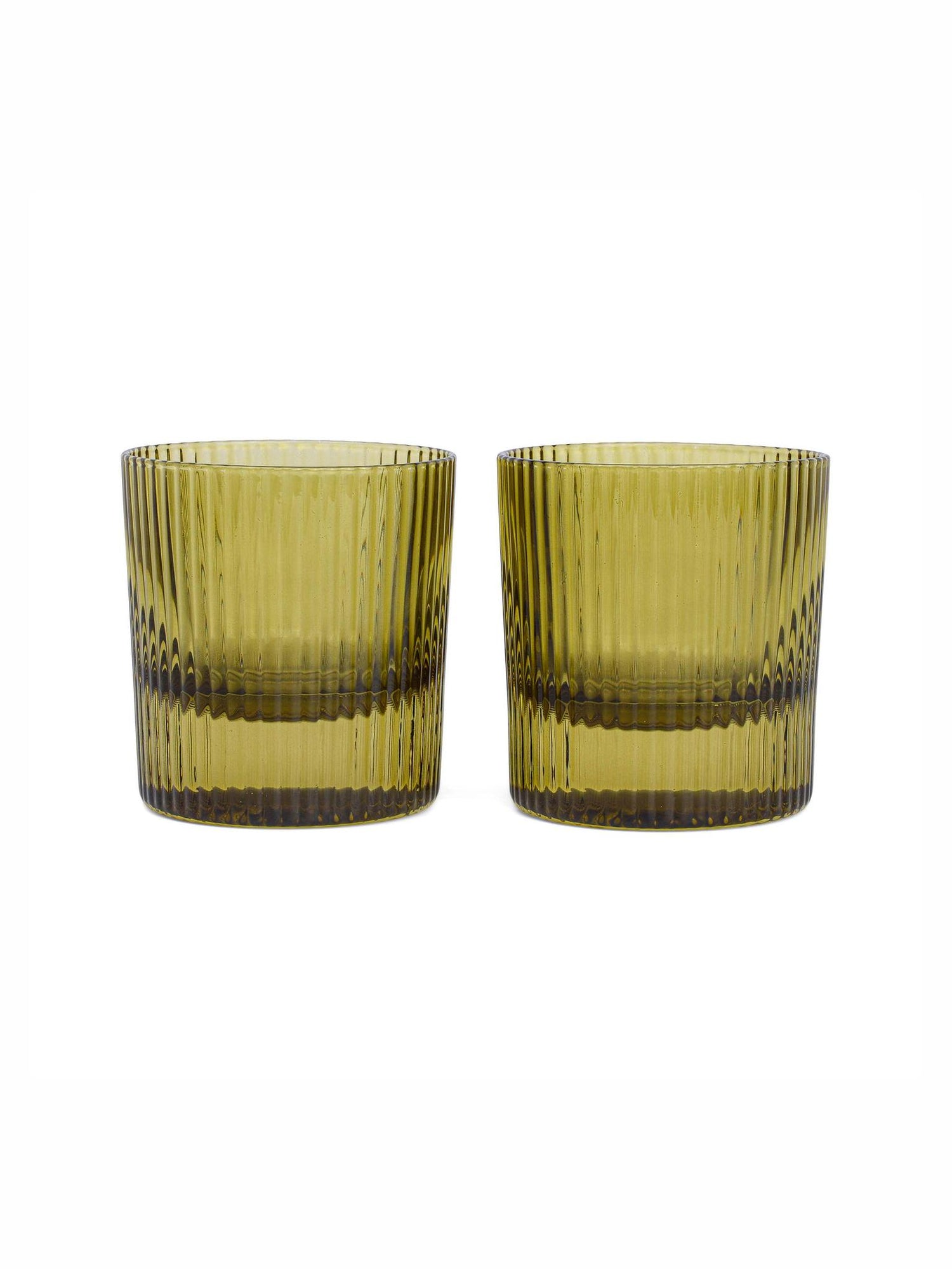 The Scout Lowball Glass - Set of 2 - Olive