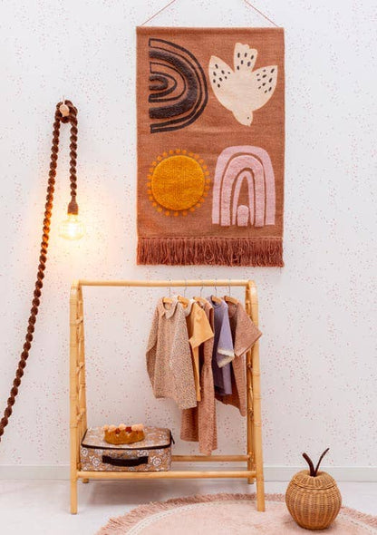 XL Boho woven wallhanging Sunset 100X70CM