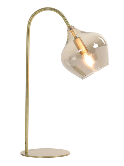 Rakel Table Lamp - Antique Bronze &amp; Smoked Glass