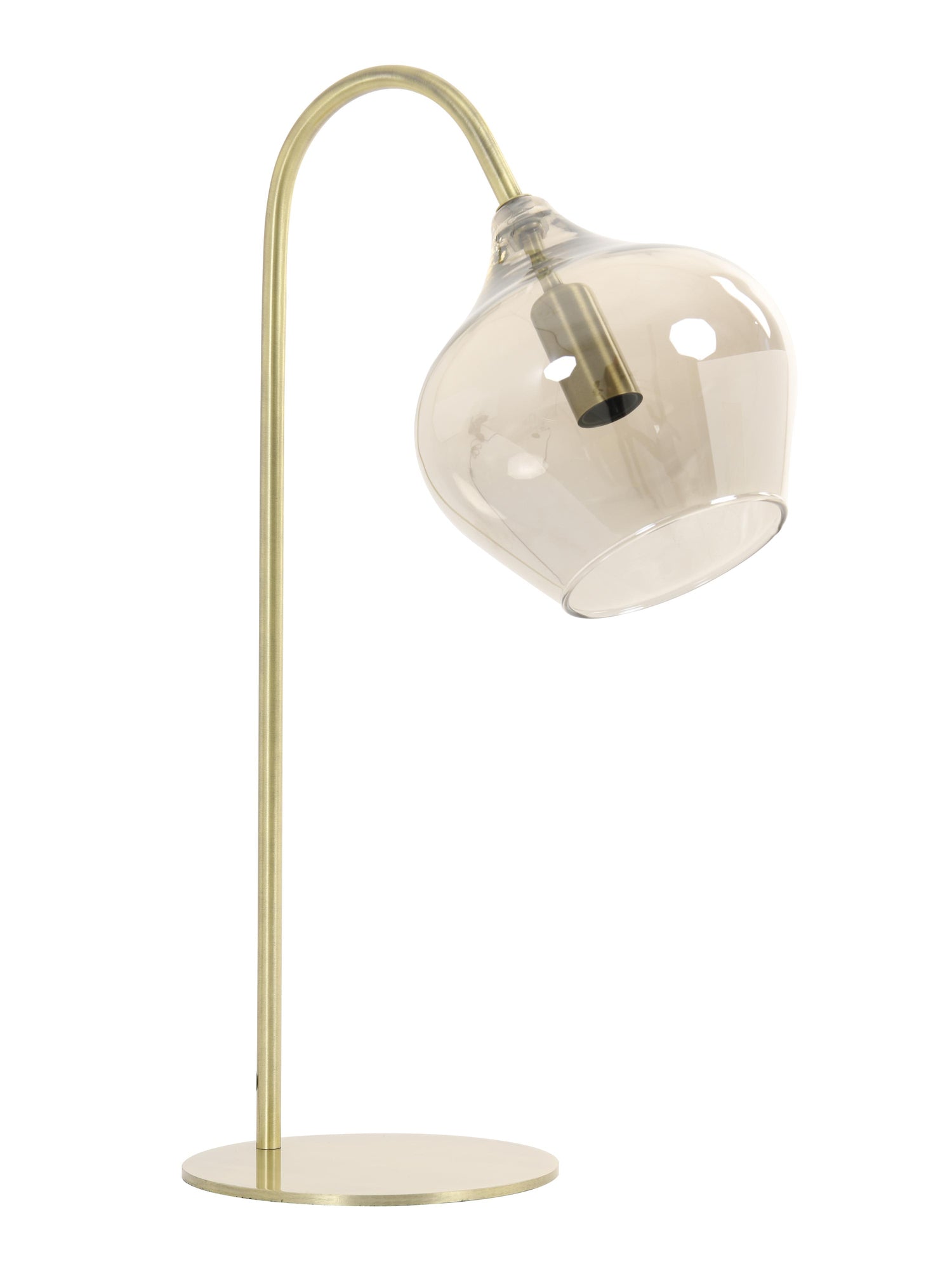 Rakel Table Lamp - Antique Bronze &amp; Smoked Glass