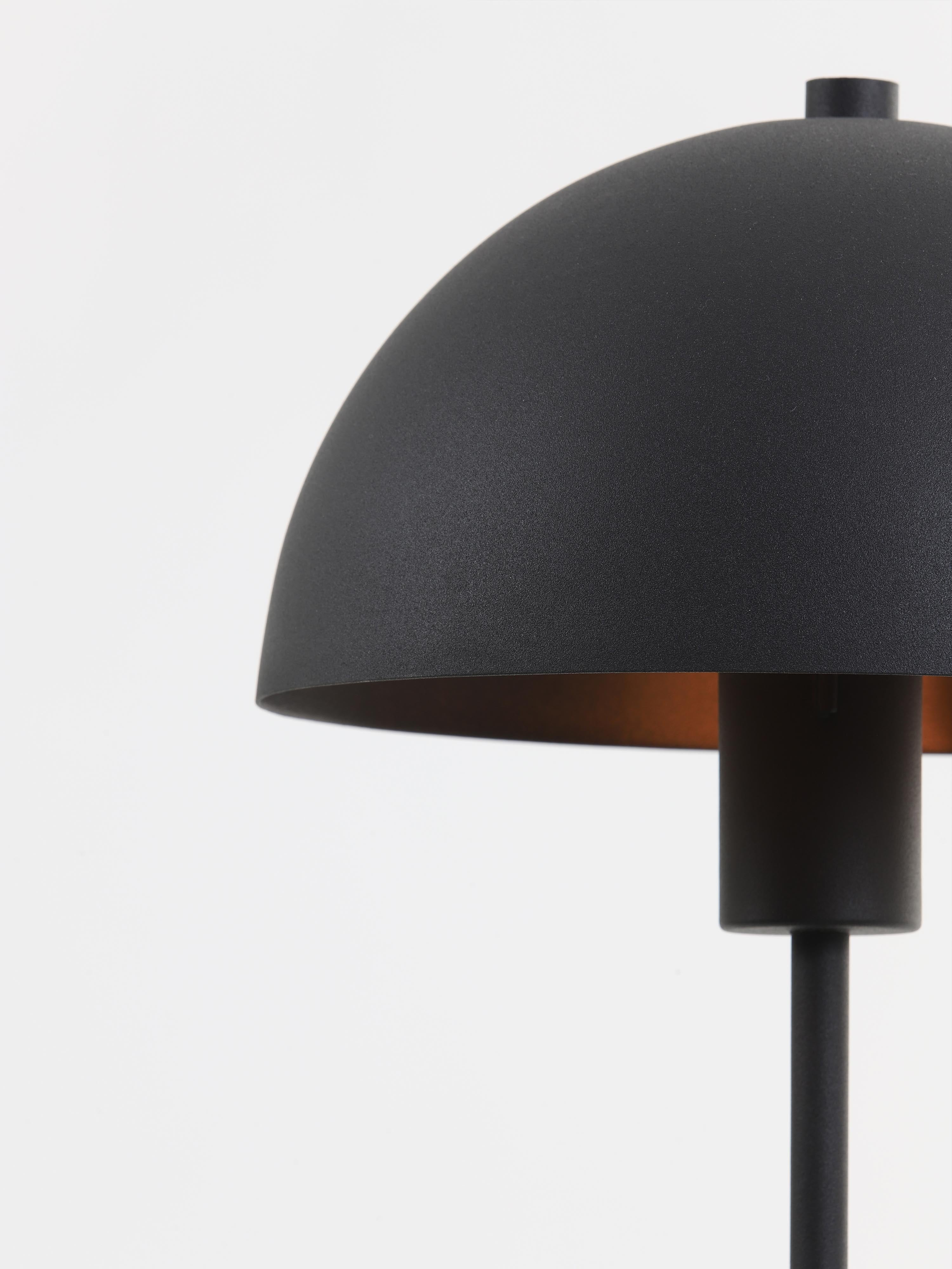 Merel Matt Black Table Lamp