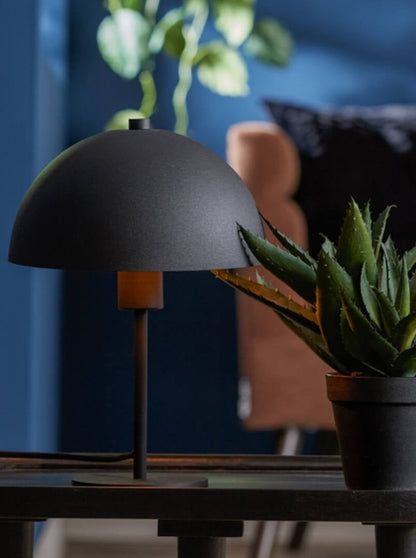 Merel Matt Black Table Lamp