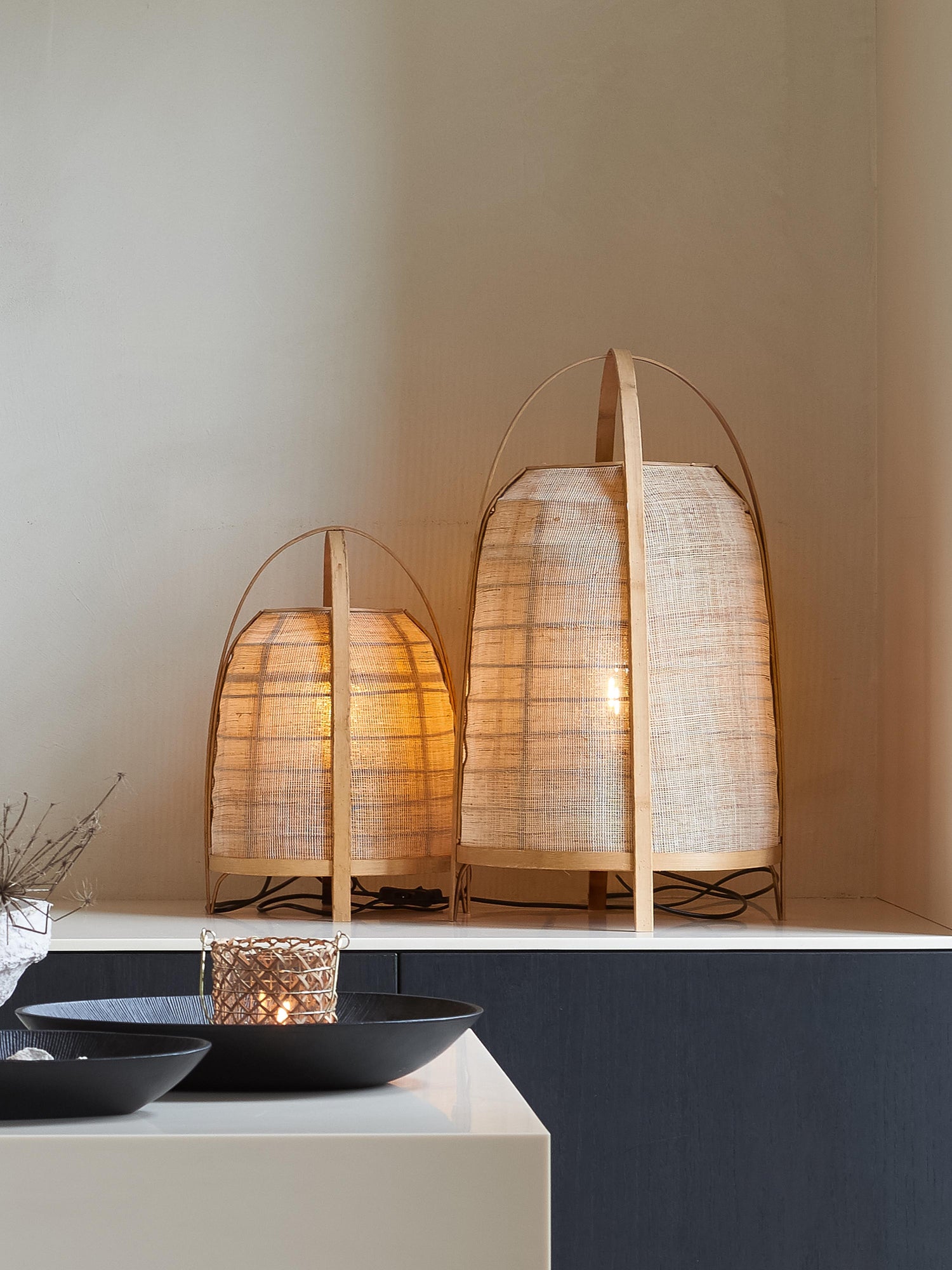 Jacinto Natural Linen Table Lamp