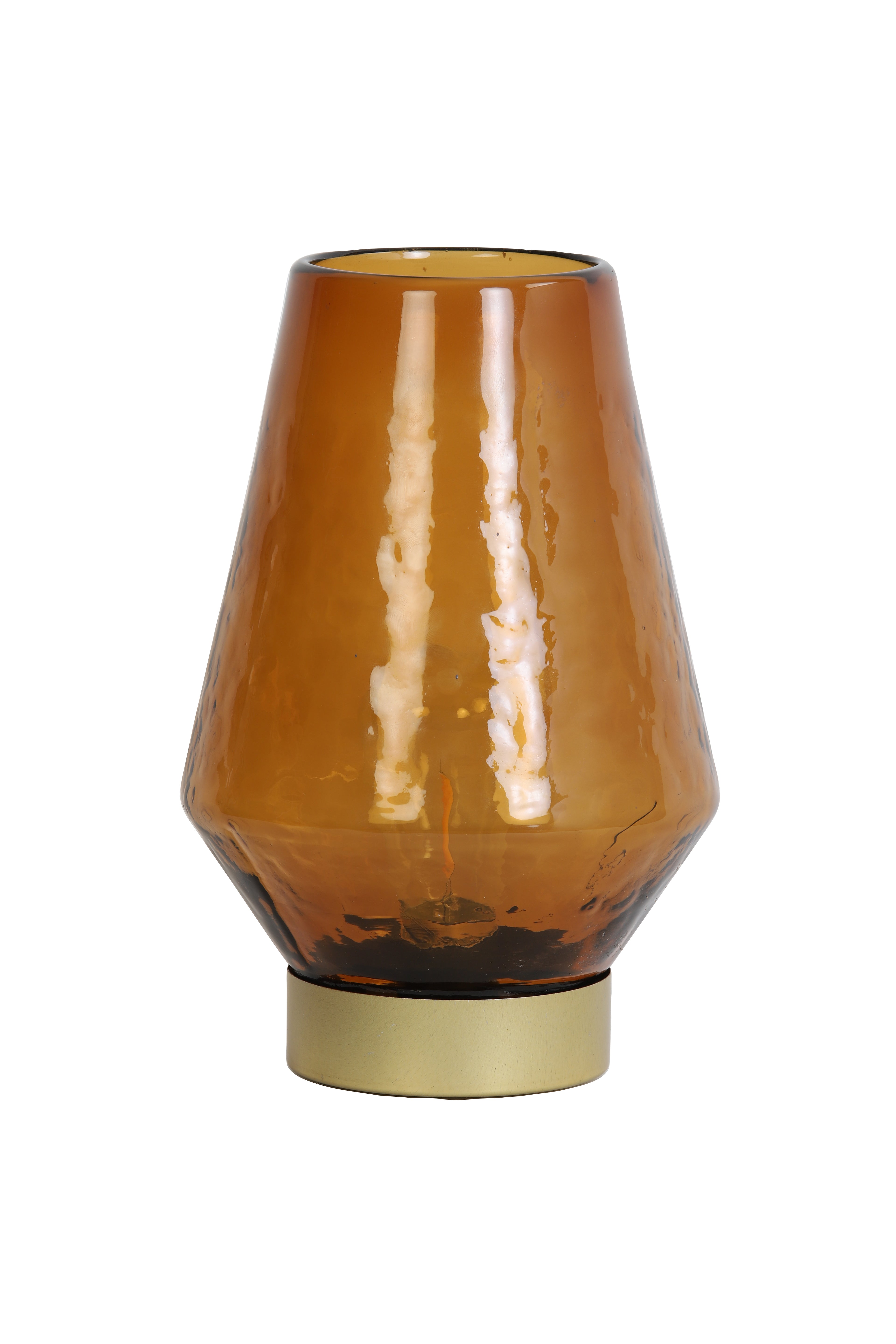 Treviso Amber Glass LED Lamp