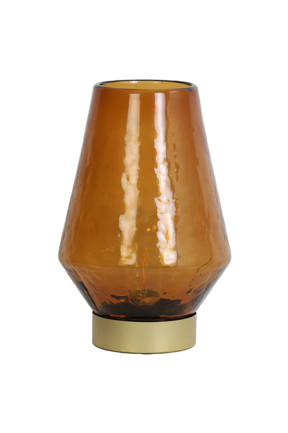 Treviso Amber Glass LED Lamp