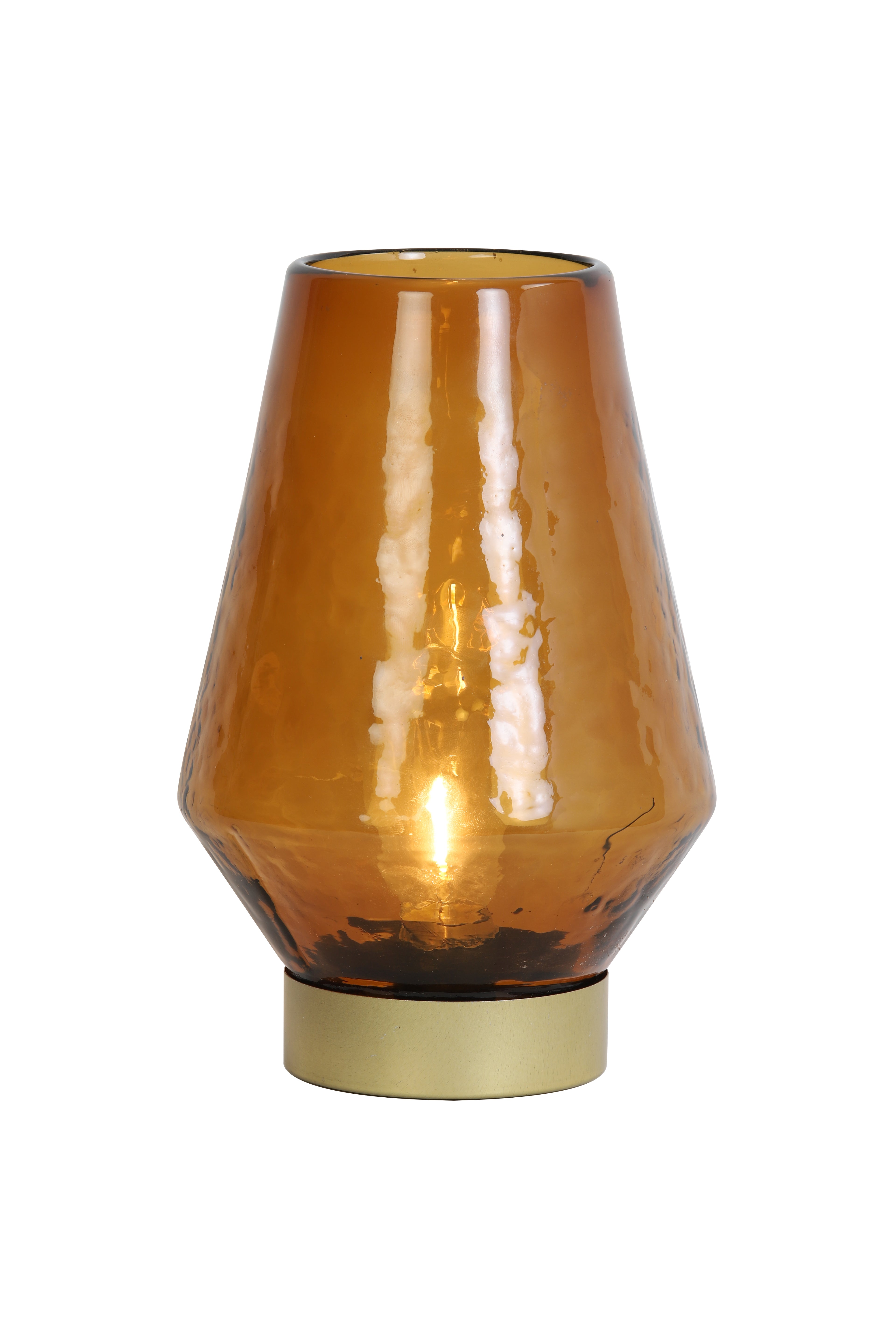 Treviso Amber Glass LED Lamp