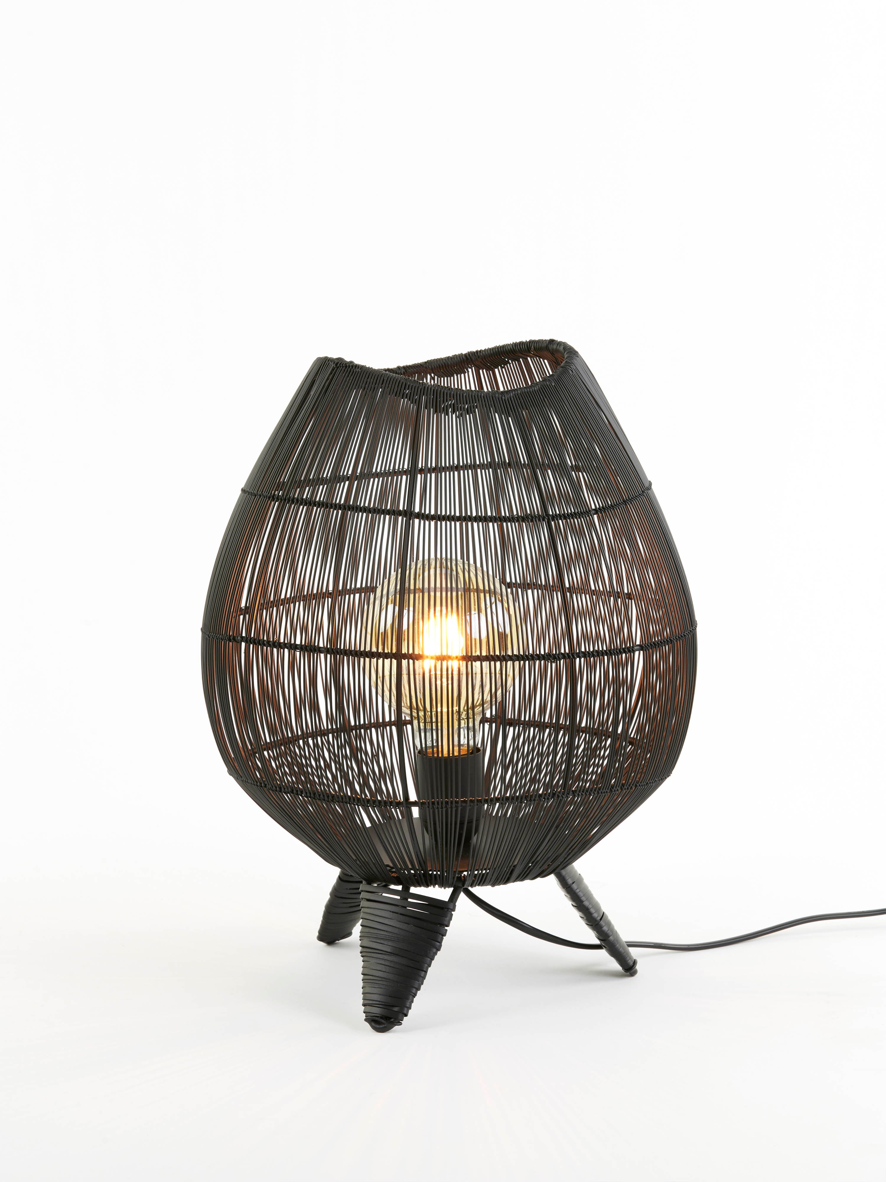 Yumi Black Table Lamp - 2 Sizes Available