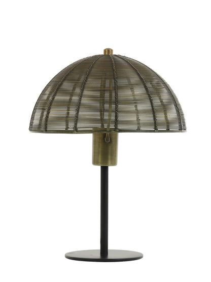 Klobu Antique Bronze &amp; Matte Black Table Lamp