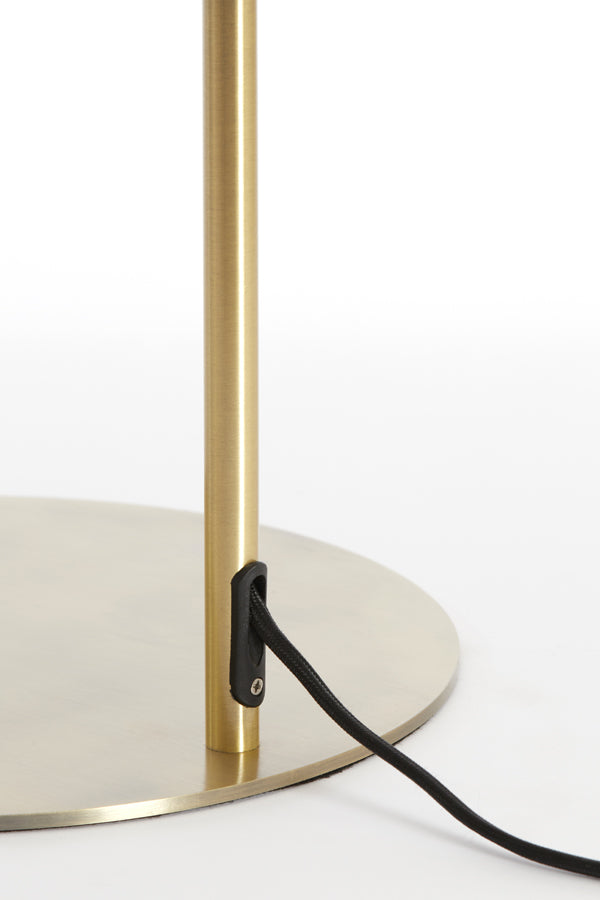 Solna Floor Lamp - Antique Bronze &amp; Smoked Glass