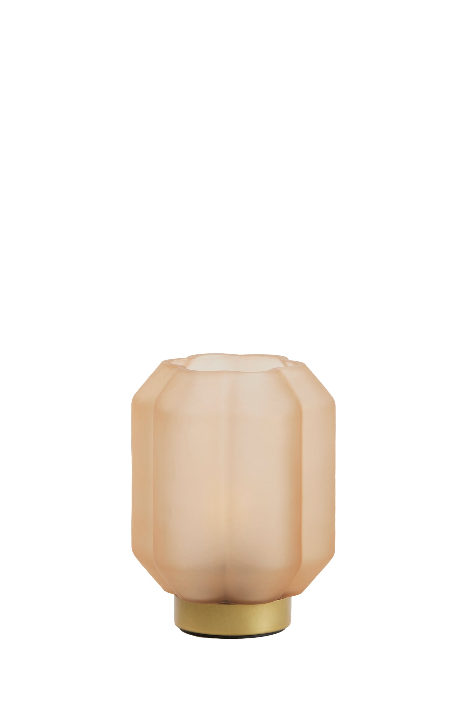 Palermo Peach Glass LED Lamp