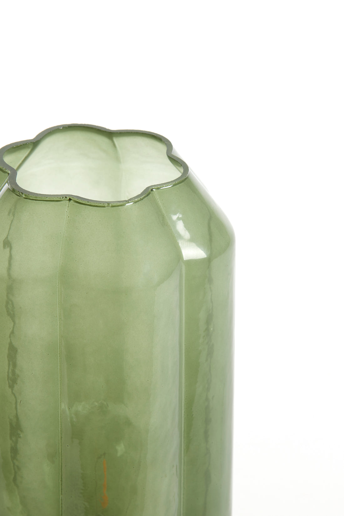 Palermo Green Glass LED Lamp