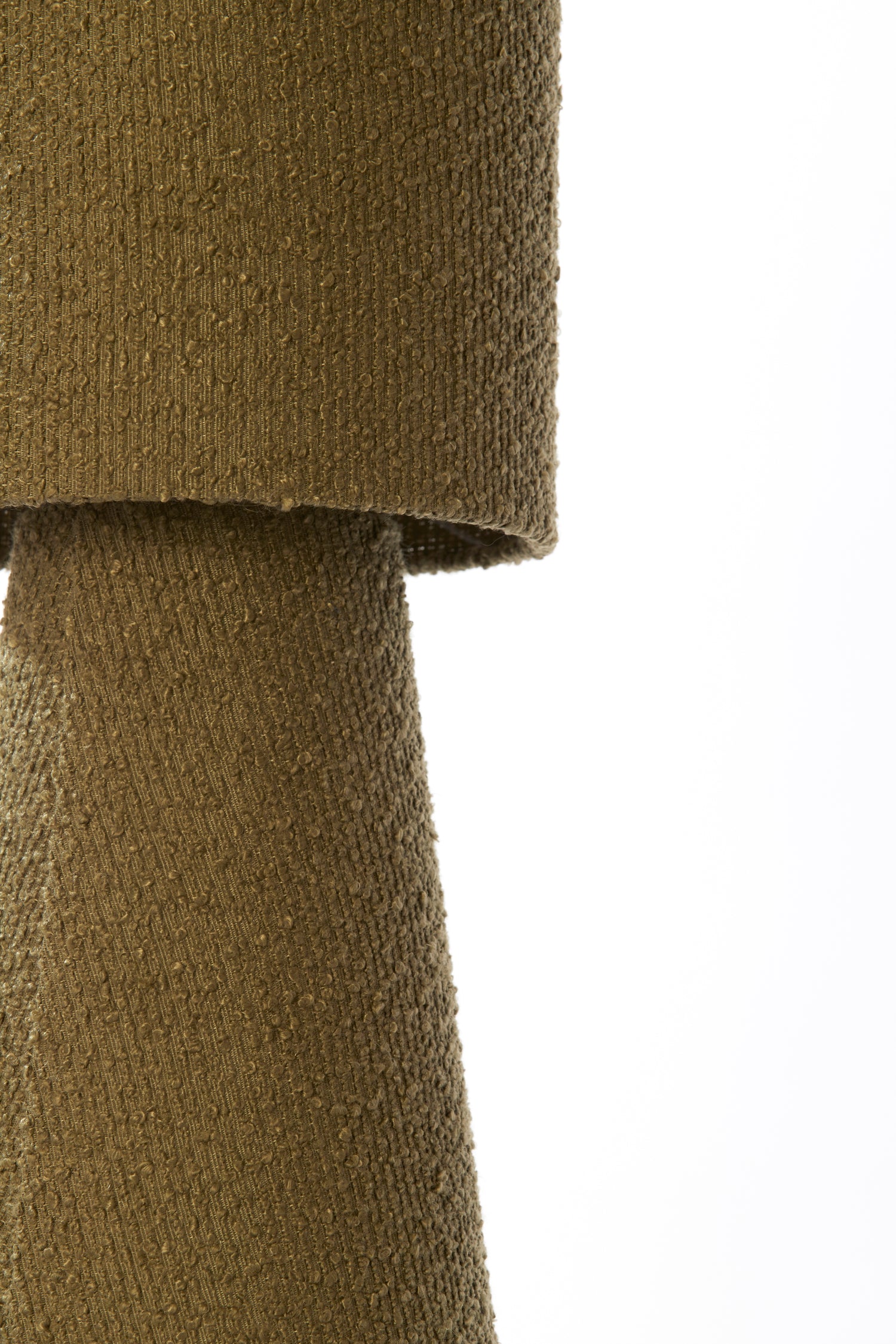 Catania Olive Green Bouclè Table Lamp