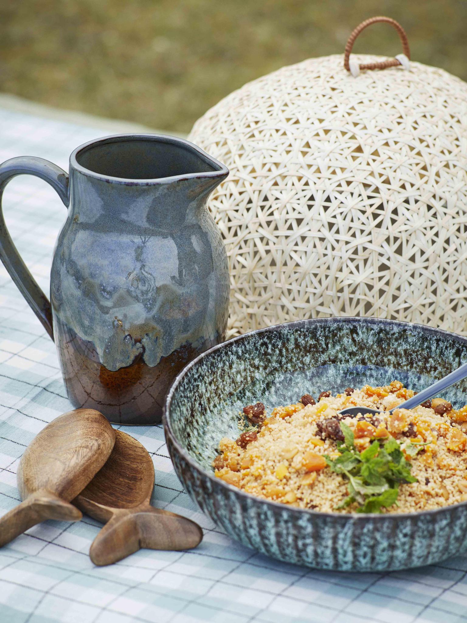 Hand Carved Wooden Serving Set