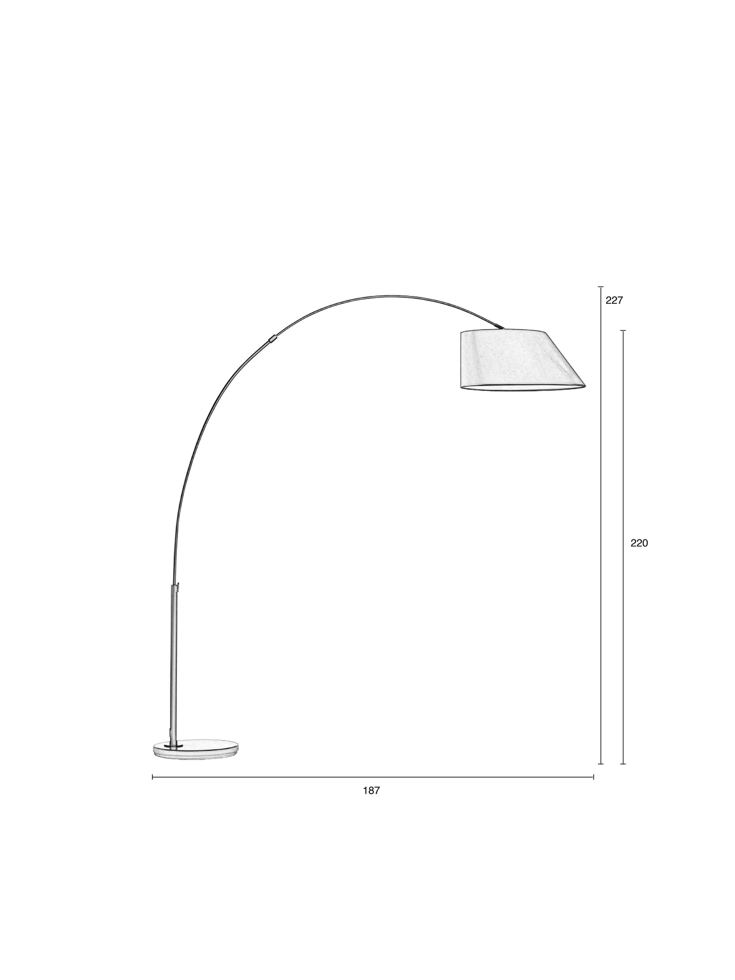 Arc Floor Lamp - 2 Colour Options