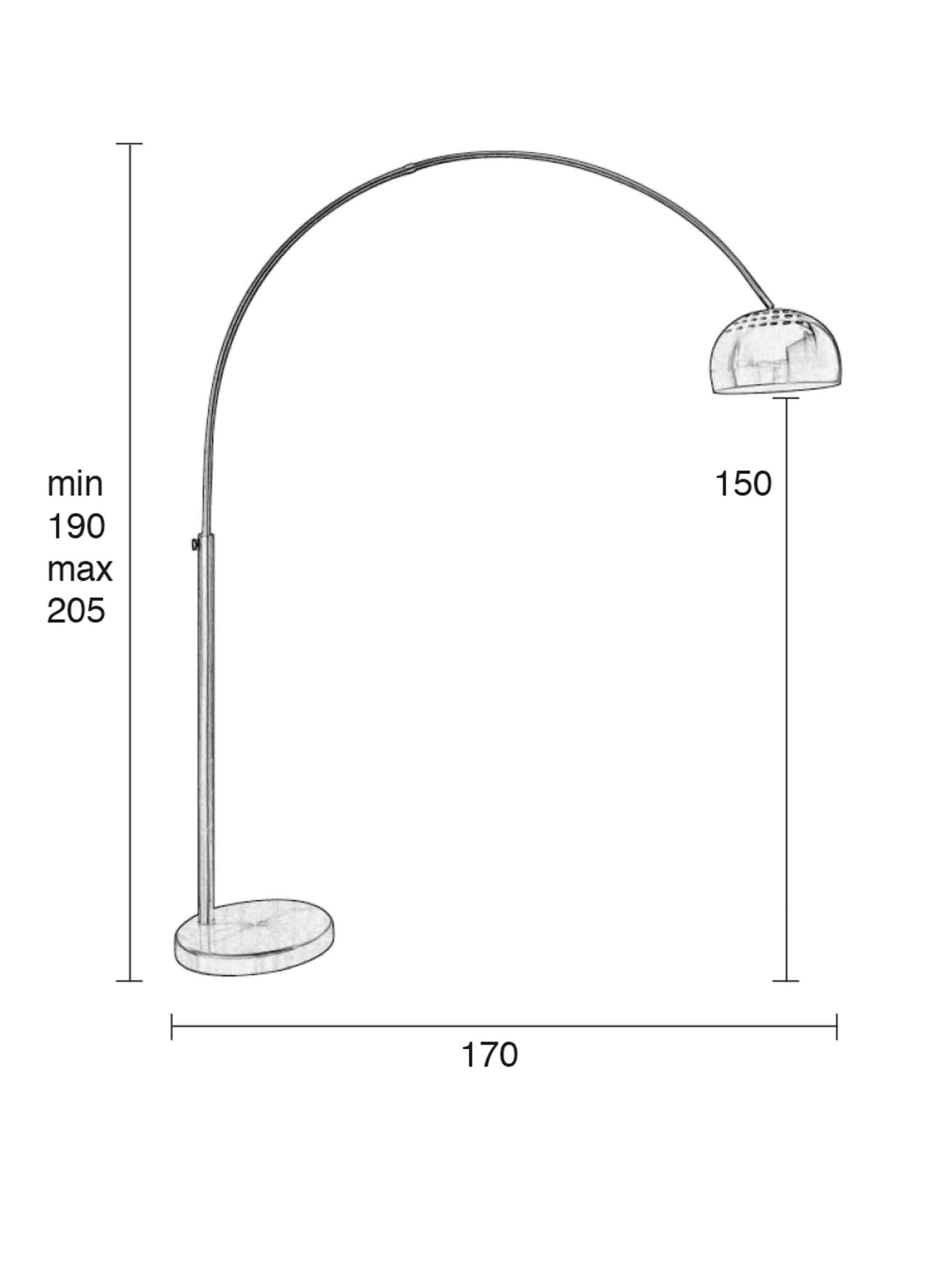 Bow Floor Lamp - 4 Colours Available