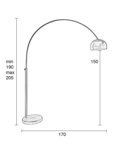 Bow Floor Lamp - 4 Colours Available