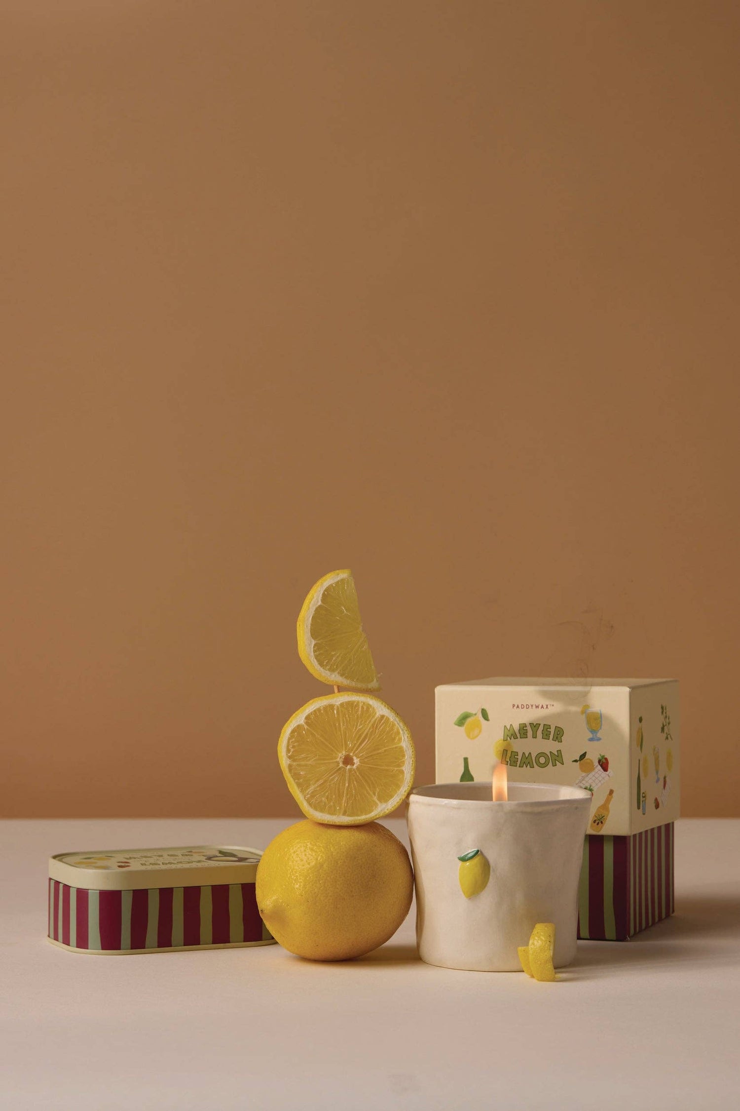 Paddywax Bistro Lemon Ceramic Candle - Meyer Lemon