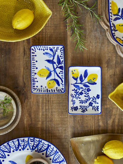 Maxima Plate - Blue - Stoneware - 2 Patterns Available