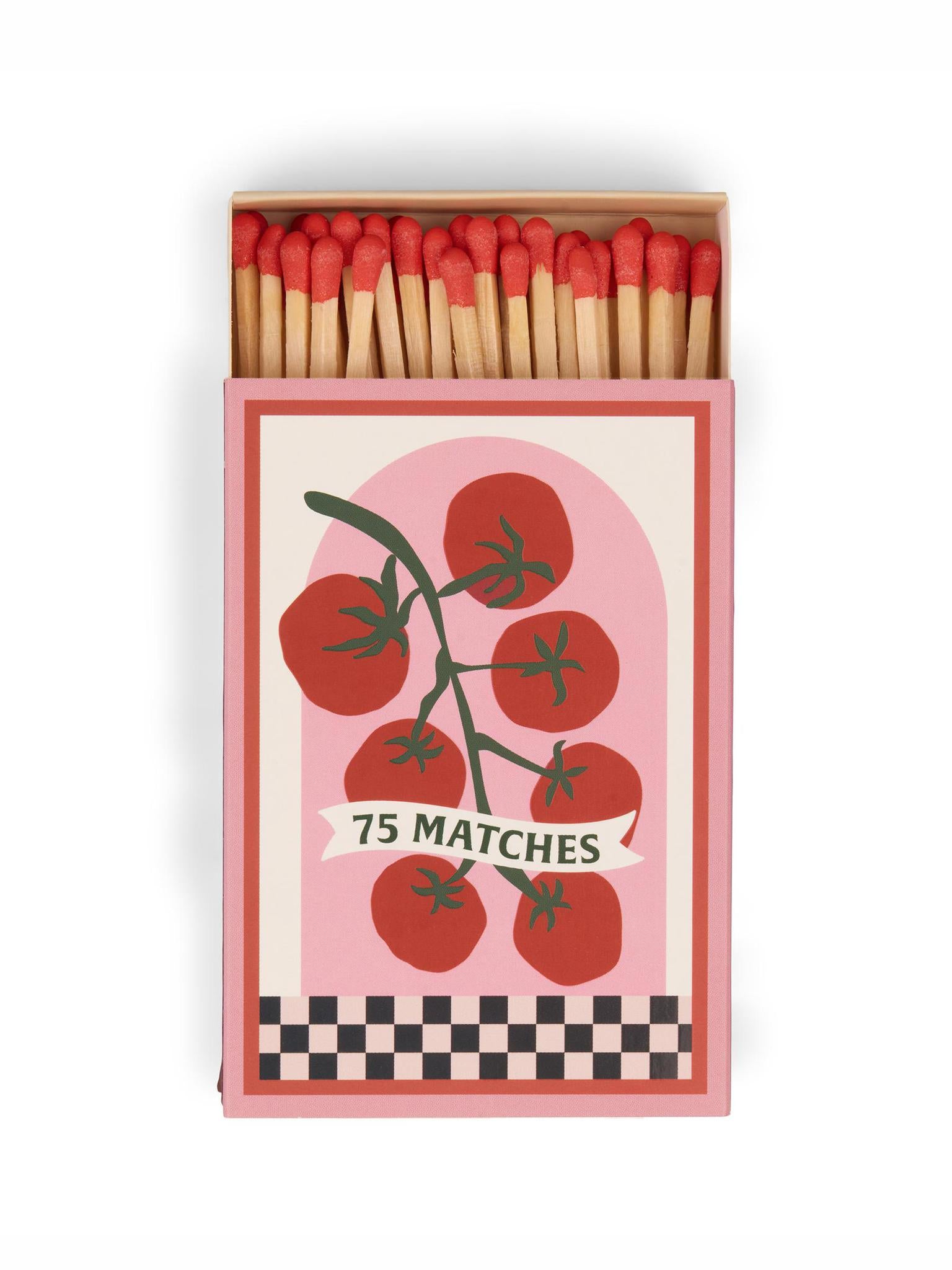 Adopo Boxed Matches Tomato Vine  Red - 75 Matches (9.6 Cm)