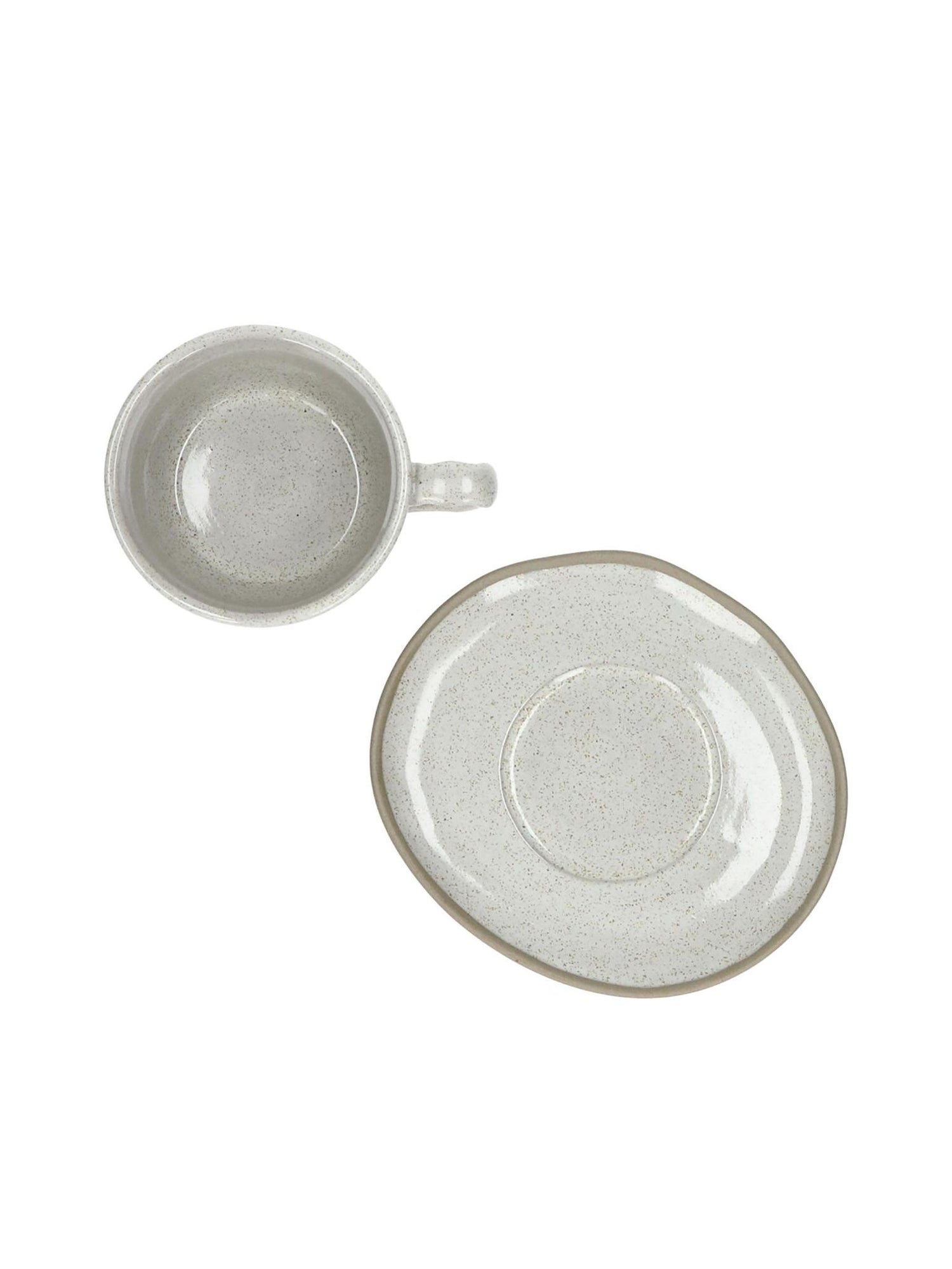 Primeval Porcelain Cup &amp; Saucer - 2 Colours Available L 11,4 x W 10 x H 5,8