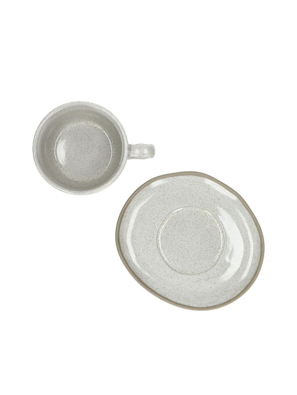 Primeval Porcelain Cup &amp; Saucer - 2 Colours Available L 11,4 x W 10 x H 5,8