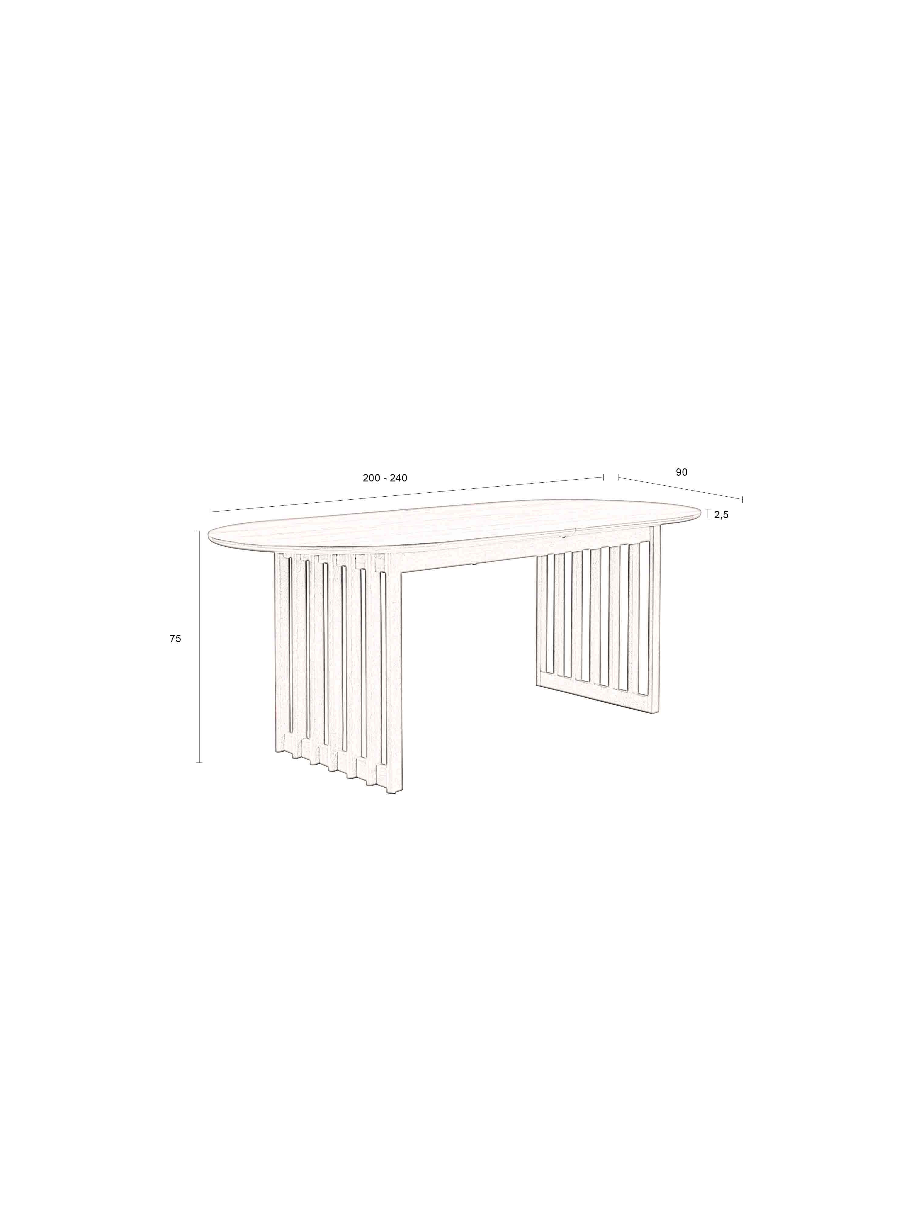 Barlet Extendable Dining Table - 2 Colours Available