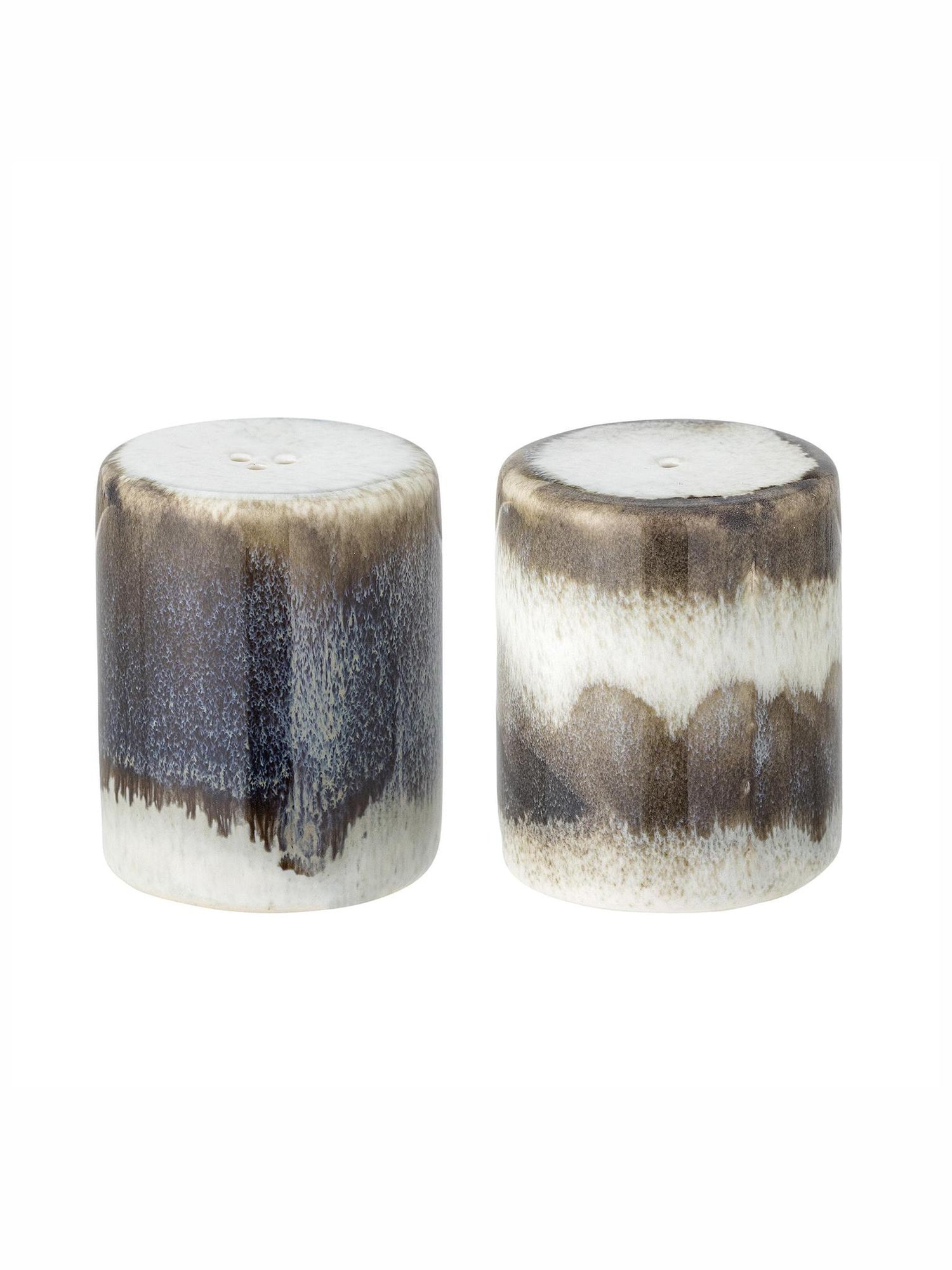 Paula Salt &amp; Pepper Shaker Set - Grey - Stoneware