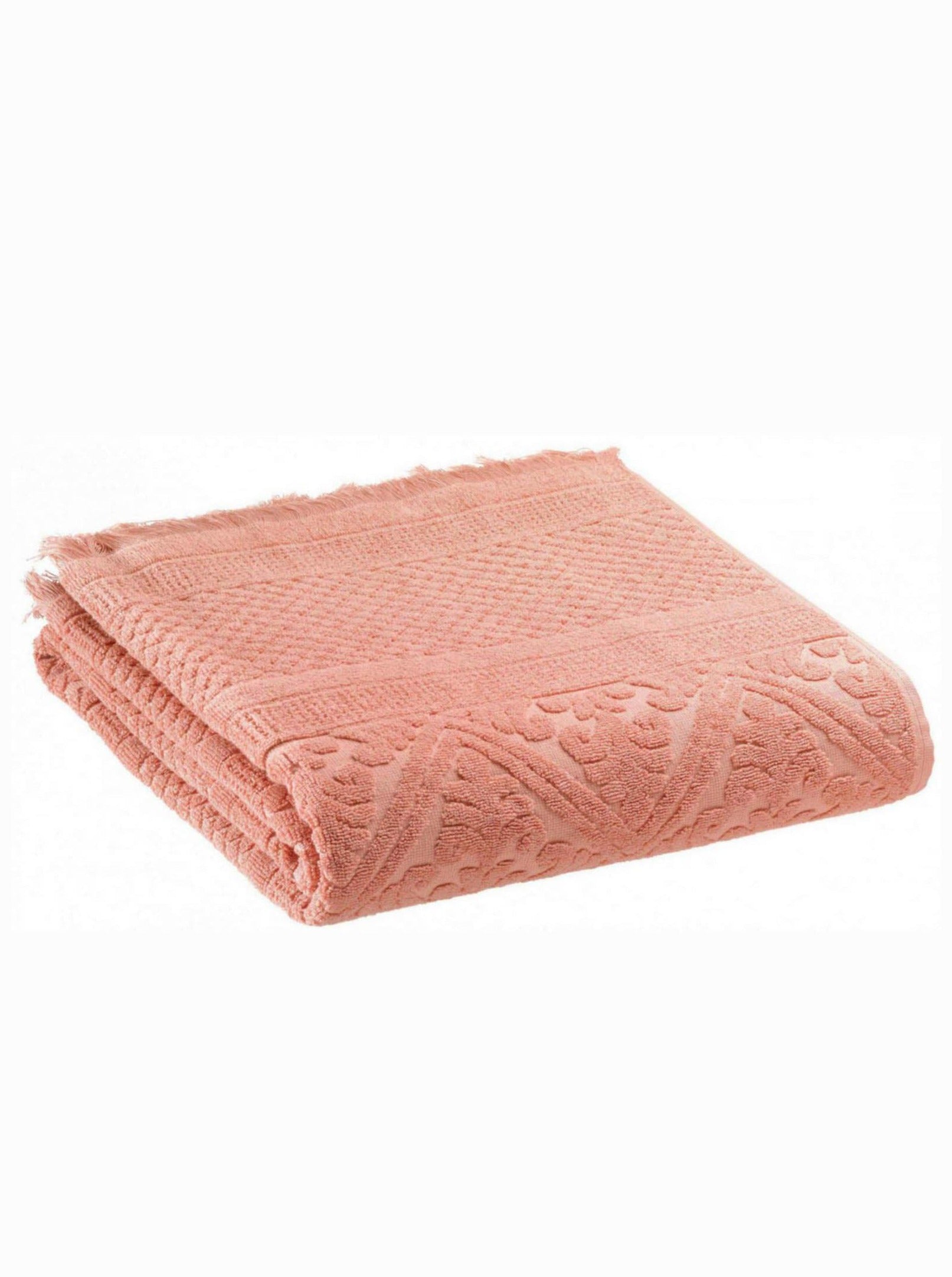 Embossed Jacquard Towel in Clay - 4 Sizes Available